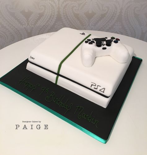 Cake For Gamers, Playstation Birthday, Ps4 Cake, Nintendo Cake, Playstation Cake, 26 Birthday Cake, Xbox Cake, Cake Designs For Boy