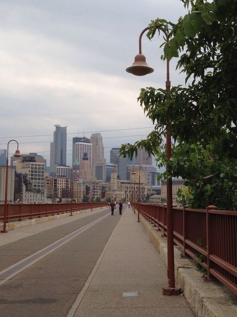 A walk on the Stone Arch bridge, Minneapolis Minneapolis Aesthetic, Ipad 2024, Stone Arch Bridge Minneapolis, Minnie Aesthetic, Abby Jimenez, Stone Arch Bridge, Post Grad Life, Stone Town, Arch Bridge