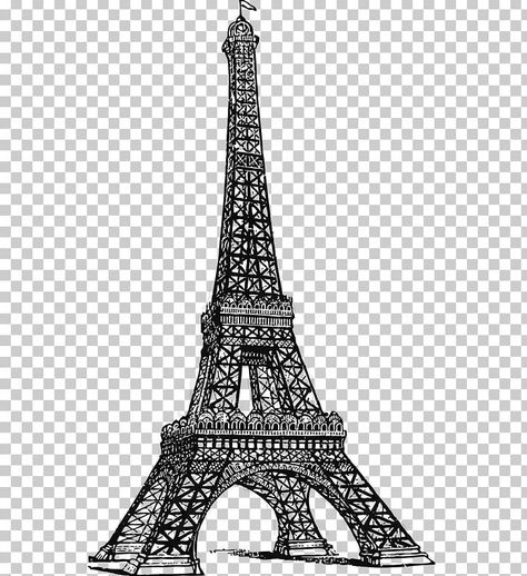 Eiffel Tower Drawing, Tower Drawing, Drawing Line Art, Free Png Downloads, Book Drawing, Art Black And White, Art Png, Free Sign, Monochrome Photography