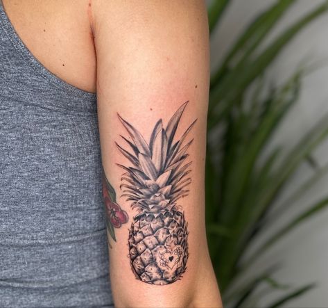 Pineapple Tattoos For Women, Ivf Tattoos For Women, Pineapple Tattoo Ideas, Fertility Tattoo, Hawaiian Turtle Tattoos, Turtle Tattoos, Hope Tattoo, Hawaii Tattoos, Pineapple Tattoo