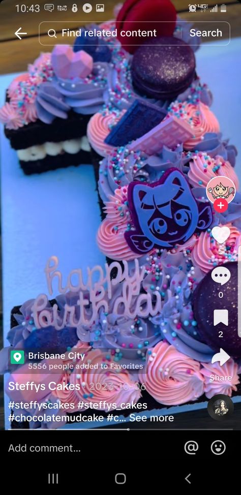 Aphmau Cake Ideas, Aphmau Birthday Cake, Aphmau Birthday Party Ideas, Aphmau Cake, Aphmau Party, Aphmau Birthday, Doll Template, Chocolate Mud Cake, Creative Birthday Cakes