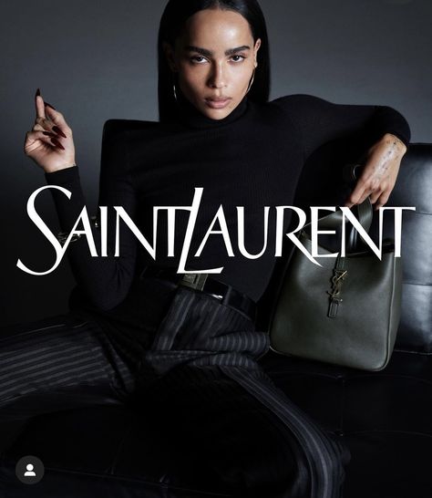 Zoe Isabella Kravitz, Laura Harrier, Gray Instagram, Fall 23, Campaign Fashion, Ysl Beauty, Zoe Kravitz, Anthony Vaccarello, Fashion Photography Poses