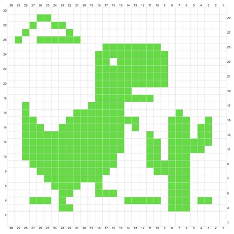 Dinosaur Tapestry Crochet, Tapestry Crochet Dinosaur Pattern, Dino Granny Square Crochet Pattern, Alpha Patterns Crochet Dinosaur, Dinosaur Pixel, Pixel Dino, Dinosaur Alpha Pattern, Pixel Art Grid Easy, Dinosaur Pixel Art