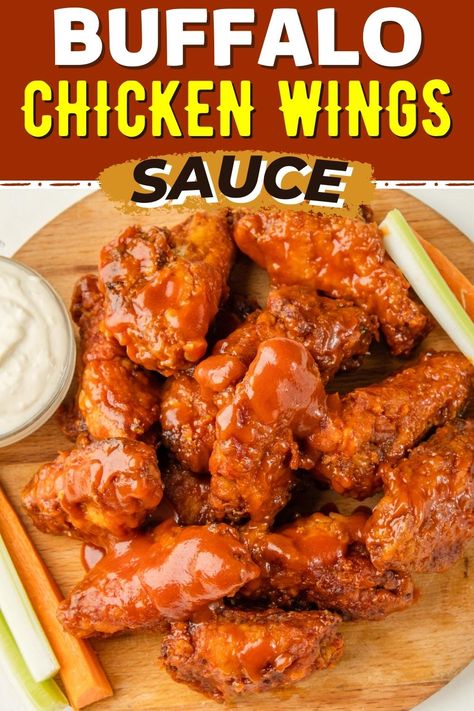 Football season is in full swing, so you need this buffalo chicken wing sauce recipe for your next game-day party. It's tangy, spicy, and a cinch to make. Mild Wing Sauce Recipes, Chicken Wing Hot Sauce Recipe, Chicken Wing Sauce Recipe, Louisiana Hot Sauce Recipe, Buffalo Wing Sauce Recipe, Chicken Wings Sauce, Hot Wing Sauce Recipe, Buffalo Wings Sauce Recipe, Wing Sauce Recipe