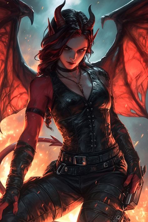 Tiefling Female, Snake Wallpaper, Female Demons, Dark Witch, Dnd Monsters, Dungeons And Dragons Characters, Gothic Art, Fantasy Character Design, Fantasy World