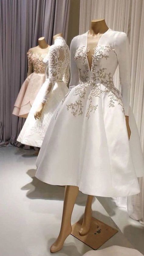 Civil Wedding Dresses, Dinner Dress Classy, Lace Dress Styles, Fancy Wedding Dresses, Elegant Dresses Classy, Classy Dress Outfits, Wedding Dress Couture, Civil Wedding, Dinner Dress