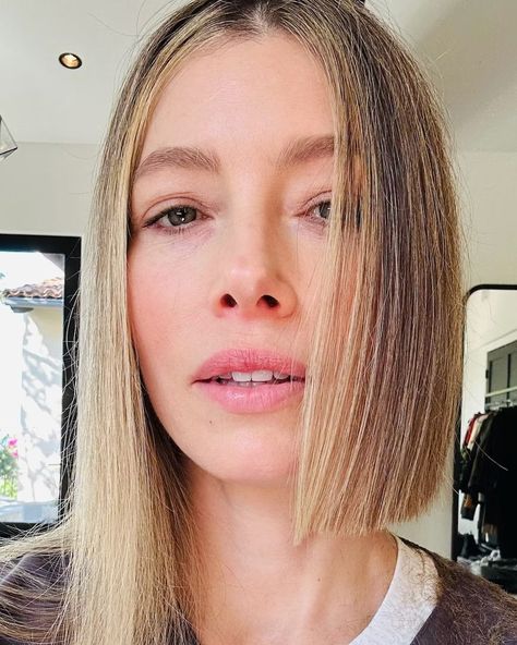 Jessica Biel's Bob Haircut Is The Chicest Way To Start Summer Season Of Change, Dramatic Hair, Short Bangs, Jessica Biel, Hair Makeover, Bob Haircut, Jessica Alba, Latest Hairstyles, Hair Transformation