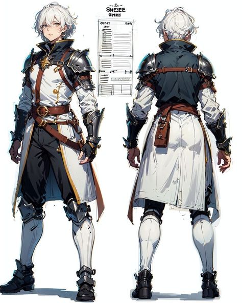 ArtStation - 250 RPG Characters: Fashion Varieties in 4K - Reference Art V2 in shop! Jrpg Characters Art, Jrpg Concept Art, Armor Rpg, Knight Character Art, Light Armor, Diverse Fashion, Anime Knight, Facial Anatomy, Armor Drawing