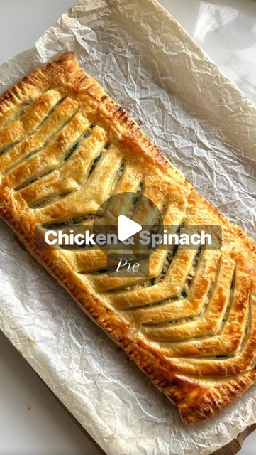 Chicken Spinach Puff Pastry Recipes, Chicken And Spinach Pie, Plain Food Recipes, Puff Pastry Chicken Pie, Recipes With Nutmeg, Chicken Pastry Recipe, Chicken Puff Pastry Recipes, Best Chicken Pie Recipe, Chicken Pie Recipes