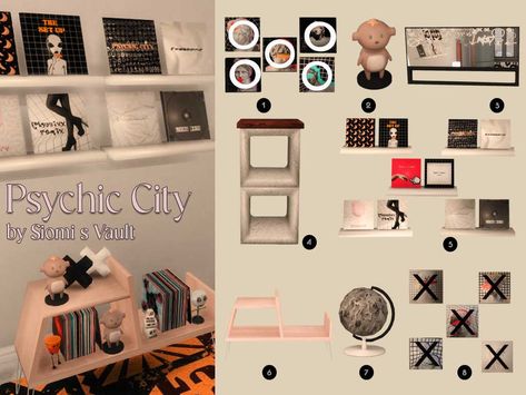 The Sims Resource - Psychic City Sims 4 Cc City, City Decor, Vinyl Toys, For Your Love, City Furniture, Love And Support, Sims 4 Cc, The Sims Resource, Sims Resource