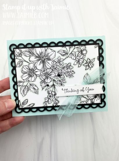 Black And White Paper, Handmade Greeting Card Designs, Designer Paper Cards, Card Sketches Templates, Dsp Cards, Card Flowers, Stamping Projects, Dainty Flowers, Handmade Thank You Cards