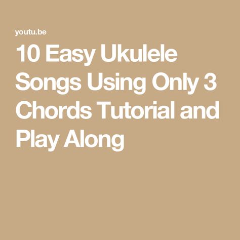 10 Easy Ukulele Songs Using Only 3 Chords Tutorial and Play Along Playing Ukelele, Chord Ukulele, Peace Like A River, Lion Sleeps Tonight, Easy Ukulele Songs, Easy Chords, The Lion Sleeps Tonight, Ukulele Songs, Jambalaya