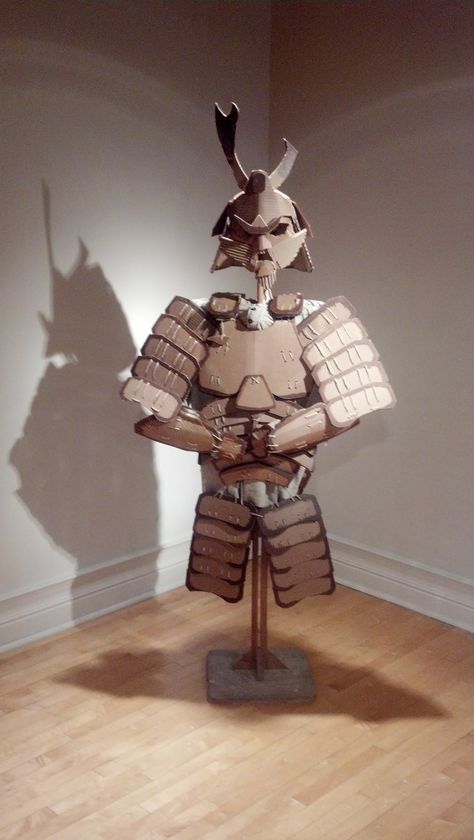 Cardboard Samurai Armor, Cardboard Armor, Armor Diy, Armor Template, Baseball Card Template, Cardboard Mask, Templates Simple, Diy Cosplay, Warrior Costume