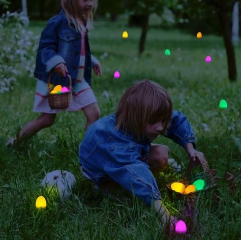 Glow In The Dark Egg Hunt Ideas, Glow In The Dark Easter Egg Hunt, Egg Game, Eggs For Sale, Shell Light, White Egg, Easter Basket Fillers, Easter Birthday, Easter Decorations Outdoor