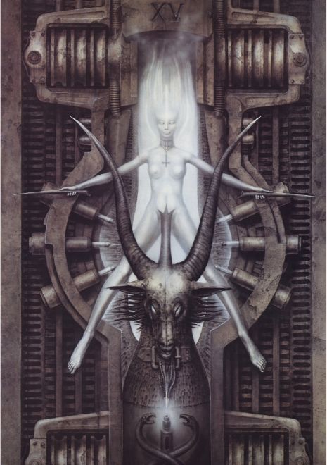 The Devil Tarot Card, Devil Tarot Card, Hr Giger Art, The Devil Tarot, Industrial Grunge, Giger Alien, Giger Art, H.r. Giger, Arte Alien