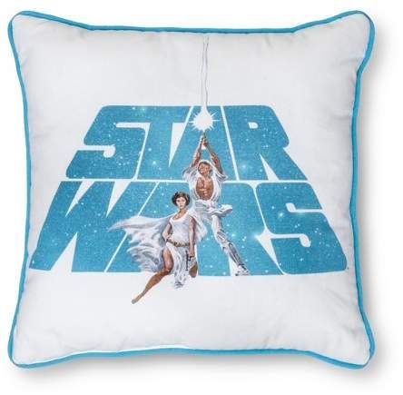 Star Wars® White Throw Pillow (15"x15") Star Wars Bedding, Star Wars Pillow, Star Wars Bed, Glam Casual, Luke Leia, Star Wars Items, Graphic Pillow, White Throw Pillow, White Throw