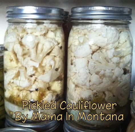 How To Make Pickled Cauliflower, Canned Pickled Cauliflower Recipe, Pickling Cauliflower Recipe, Canned Cauliflower Recipes, Canned Pickled Cauliflower, Canning Cauliflower Recipes, Pickled Cauliflower Recipe Canning, Canned Cauliflower, Sweet Pickled Cauliflower Recipe