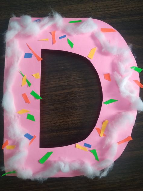 Doughnut making activity D Is For Donut Preschool, Preschool Letter D Activities, Letter D Activities For Toddlers, Letter D Crafts For Preschoolers, Letter D Activity, Letter D Activities For Preschool, Letter D Activities, D Activities, Donut Craft