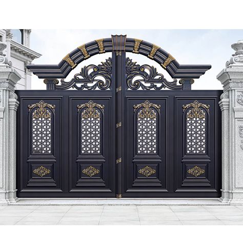 Iron Main Gate, Latest Main Gate Designs, Gate For Home, Iron Main Gate Design, Drive Gates, Home Gate Design, Grill Gate, Grill Gate Design, House Main Gates Design