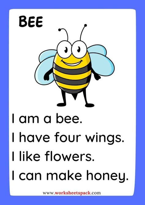 Insects Worksheets For Kids, English Reading For Grade 1, Insect Worksheet, Reading Comprehension Worksheets Grade 1, Reading Flashcards, Reading For Kindergarten, English Poems For Kids, Reading Kindergarten, First Grade Reading Comprehension