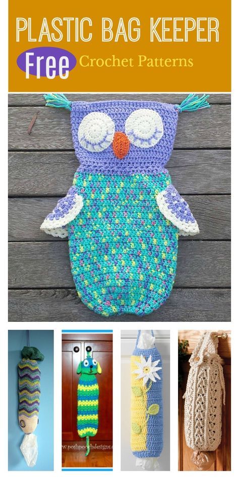 Plastic Bag Keeper Free Crochet Patterns Crochet Bag For Plastic Bags, Crochet Bag Holder For Plastic Bags Free, Kitchen Crochet Patterns Free, Crochet Plastic Bag Holder Free Pattern, Capricorn Crochet, Crochet Grocery Bag, Purses Patterns, Bag Holder Pattern, Plastic Bag Crochet