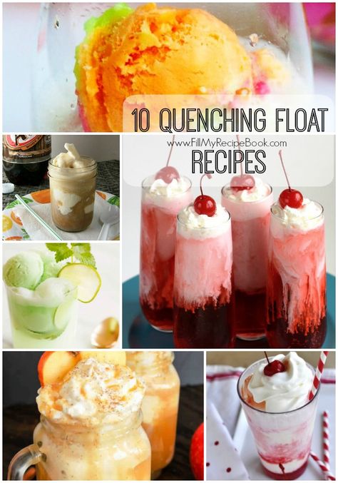 Thirst Quenching Drinks, Float Drink Ideas, Ice Cream Float Recipes, 50s Theme, Floats Drinks, Ice Cream Inspiration, Float Recipes, The Old Ways, Ice Cream Floats