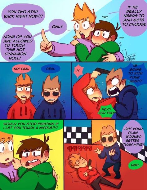 Eddsworld Comics Omega, Tom Tord, Eddsworld Memes, Eddsworld Tord, Gay Comics, Eddsworld Comics, Comic Pictures, Read Comics, Comic Collection