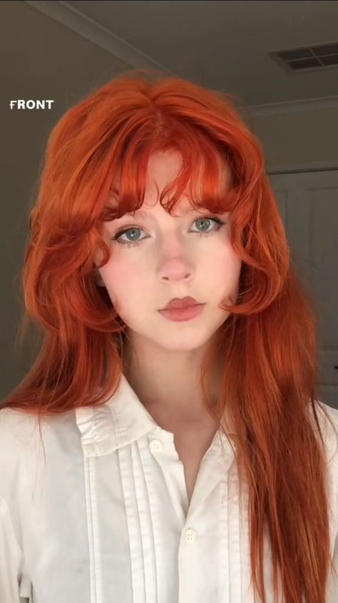 Easy Trendy Hairstyles, Red Hair Inspo, Fluffy Hair, Hair Dye Colors, Hair Reference, Orange Hair, Different Hairstyles, Dream Hair, Love Hair