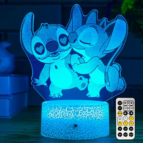 Tema Disney, Cool Room Decor, Stitch Toy, Nursery Night Light, Remote Control Light, Disney Stitch, Disney Rooms, Stitch Cartoon, Stitch Gift