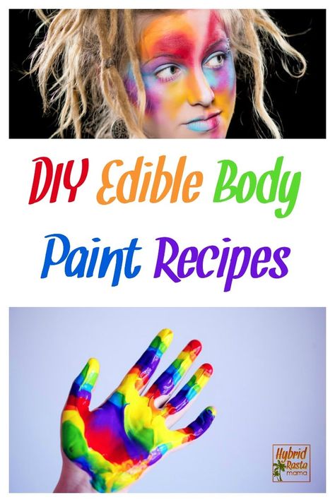 Love body paint or face paint? Looking for an easy DIY body paint recipe? What about an edible body paint recipe in the event you want to spice things up in the romance department? Check this one out from HybridRastaMama.com and start having some creative fun! #bodypaint #facepaint #DIY Face Paint Recipe, Diy Face Paint, Paint Recipe, Diy Edible, Skin Paint, Love Body, Learn Photoshop, Diy Skin Care Recipes, Diy Body