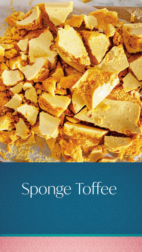 Sponge toffee is crazy fun to make because it more than quadruples in size when you add the baking soda and cream of tartar. It may be hard to imagine, but the taste of that small amount of honey really does come through in this crisp yet tender confection. Click the link above for the recipe! Sponge Toffee Recipe, Chocolate Bowls With Balloons, Sponge Toffee, Mary Berg, Mango Mousse, Toffee Recipe, Food Fest, Hawaiian Sweet Rolls, Kid Desserts