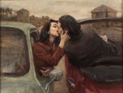 Ron Hicks, Art Amour, Romantic Paintings, Illustrator Design, Art Of Love, Romance Art, Art Ancien, David Hockney, Arte Inspo