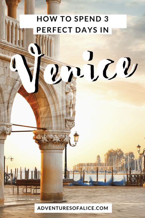 3 days in Venice is just enough time to get a taste of this Italian gem. Here’s how you can make the most out of a wonderful Venice itinerary! Venice In November, Venice Itinerary, Venice Italy, Italy Travel, Venice, Places To Go, Favorite Places, Wonder, Italy