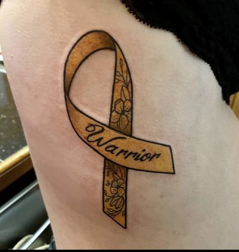 Endo Tattoo Ideas, Endo Warrior Tattoo, Endo Tattoo, Orange Ribbon Tattoo, Pink Ribbon Tattoos, Endo Warrior, Survivor Tattoo, Tattoos Inspo, Awareness Tattoo