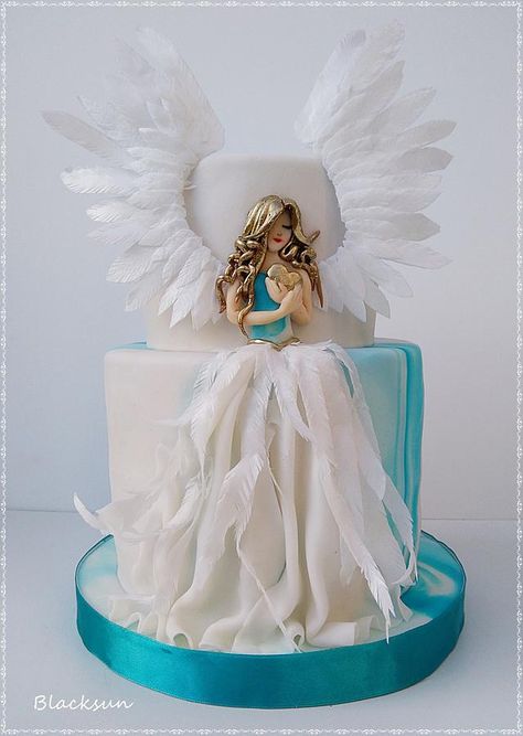 Angel Wings Cake, Disney Princess Cupcakes, Disney Themed Cakes, Prince Cake, Cake For Husband, Beautiful Cake Designs, Elegant Birthday Cakes, Angel Cake, Beautiful Birthday Cakes