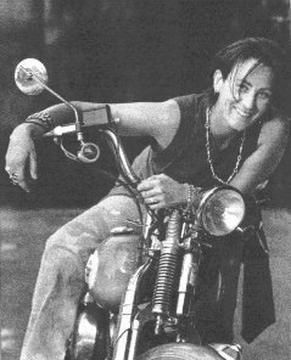 kd lang black and white on motorcycle by seduction_in_the_rain, via Flickr Kd Lang, Psalm 16:11, Photo Star, Lady Riders, Motorcycle Riders, Biker Chick, Take Apart, Motorcycle Women, Vintage Motorcycles