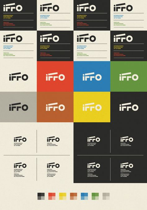 IFFO: International Film Festival of Ottawa on Behance Film Company Logo, Festival Cinema, Film Festival Poster, Typographic Logo Design, Film Logo, Lab Logo, Festival Logo, Logo And Identity, Retro Film