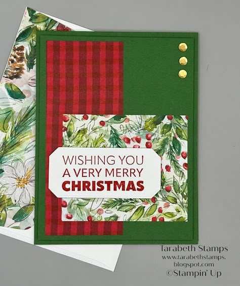 Papercraft Christmas Cards, Holiday Stamping, Stampin Up Christmas Cards, Christmas Card Crafts, Fall Mini, Stampin Up Christmas, December 2023, Christmas Holiday Cards, Merry Christmas Card