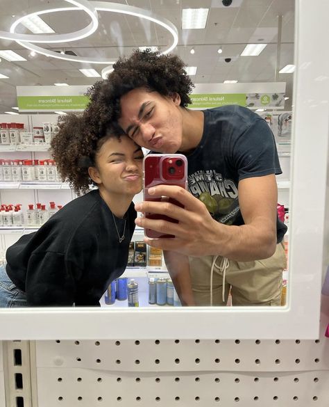 Curly Head Couples, Curly Hair Couples, Light Skin Couples, Black And Hispanic Couple, Black And Latino Couples, Jared Mccain, Young Black Couples, Relationship Goals Quotes, Black Couple Art