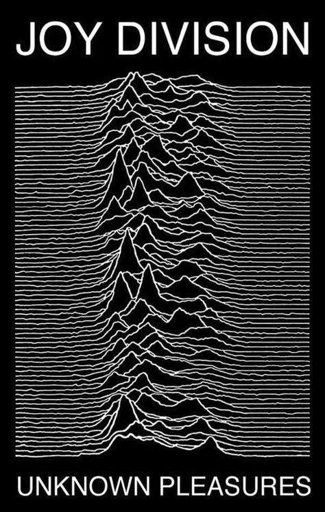 Joy Division Poster, Joy Division Unknown Pleasures, Ian Curtis, Rock Band Posters, Punk Poster, Cool Album Covers, Unknown Pleasures, Album Cover Poster, Black Tee Shirt