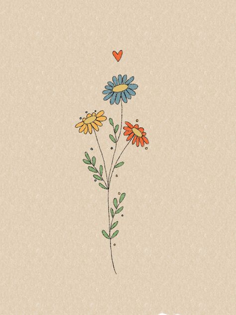 Aesthetic Flower Drawing Wallpaper, Flower Language Aesthetic, Cottagecore Flower Drawing, Flower Language Wallpaper, Small Flower Drawings, Draw Sea Animals, Flowers Bouquet Aesthetic, Aesthetic Cute Wallpaper, Flower Lockscreen