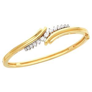 Kada For Women, Diamond Kada, White Gold Diamond Bracelet, Ladies Bangles, Silver Diamond Bracelet, Diamond Bangles, Diamond Bracelet Design, Diamond Bangle Bracelet, Diamond Fashion Jewelry