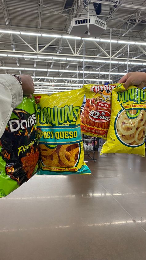 snacks, hot chips, doritos, funyuns Chips Doritos, Snack Aesthetic, Hot Chips, Hot Chip, Junk Food Snacks, Food Snacks, Pretty Food, Food Cravings, Junk Food