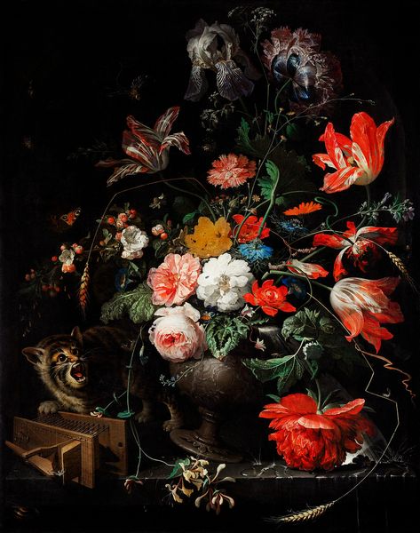 The Overturned Bouquet by Abraham Mignon (1660-1679). Orig… | Flickr Dutch Still Life, Infinite Art, Google Art Project, Soyut Sanat Tabloları, Hur Man Målar, Flower Garlands, Still Life Painting, Art Google, Floral Painting