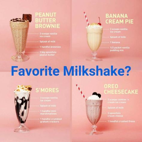 Milkshake Toppings, Diy Frappe, Milkshake Shop, Ginger Ale Recipe, Nonalcoholic Drinks, Milkshake Recipe Easy, Ice Pop Recipes, Milkshake Bar, Banana Butter