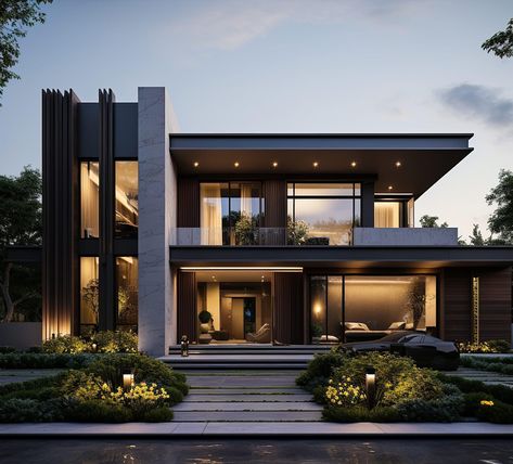 Modern Mansion Exterior, Modern Mansion House, Front Elevation Design, Mansion Exterior, Mansion House, Front Elevation Designs, House Design Pictures, Modern Style House Plans, Modern House Facades