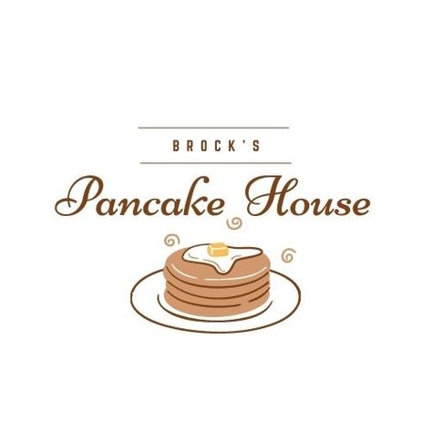 Pancake Logo Design Ideas, Pancake Logo Design, Pancake Business, Pancake Logo, Arts And Crafts For Kids Easy, Egg House, Pancake House, Souffle Pancakes, Creative School Project Ideas