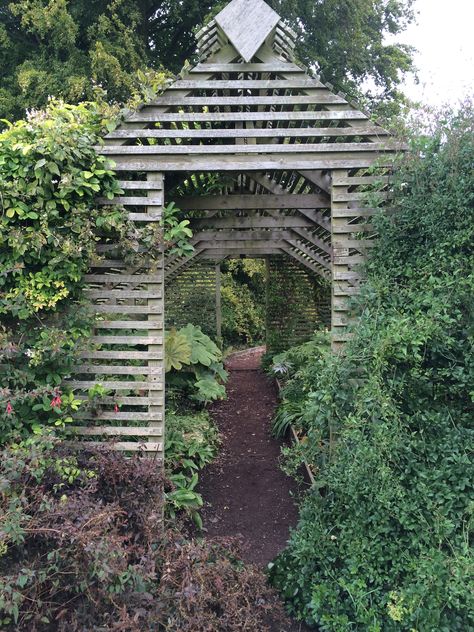 Bourton House Garden Orchid Lath House, Pool Conservatory, Lath House, Garden Walkways, Garden Cover, Orchid House, Shade House, Outdoor Designs, Garden Walkway