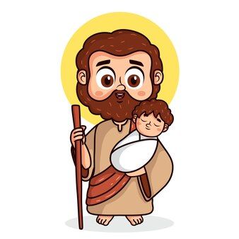 Vetores e ilustrações de Jesus desenho para download gratuito | Freepik Sao Jose, San Jose, Jesus