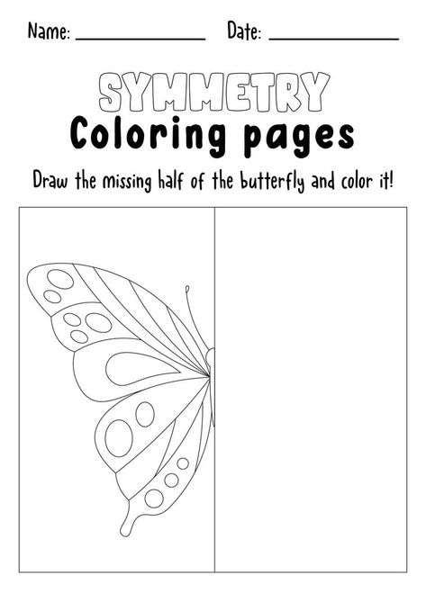 Practice drawing symmetry with these helpful worksheets. Improve your drawing skills and understanding of balance and proportion by completing these exercises. Start your journey to becoming a better artist today! #ArtisticSymmetry #CreativeLearning #VisualProblemSolving #drawingsymmetryworksheets 3rd Grade Drawing, Symmetry Activities, Symmetry Worksheets, Symmetrical Balance, Symmetrical Shapes, Improve Your Drawing Skills, Drawing Symmetry, Improve Your Drawing, Symmetry Drawing